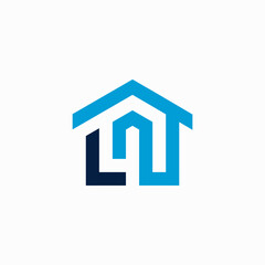 LN house logo design