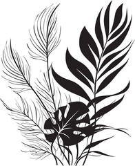 Geometric Leaf Sketch Minimalistic Logo Minimalist Line Art Foliage Graphic Design