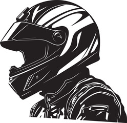 Minimalist Racing Icon Iconic Logo Linear Helmet Sketch Minimalistic Emblem © ROHIT