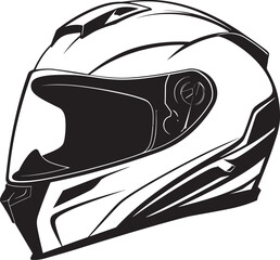 Modern Motorcycle Icon Graphic Emblem Geometric Helmet Design Iconic Art