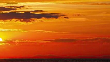 sunset over the ocean