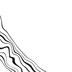 Abstract Wavy Corner