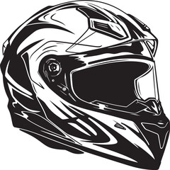 Geometric Helmet Design Minimalistic Look Abstract Motorcycle Gear Stylish Emblem