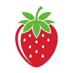 Obraz premium strawberry fruit vector illustration svg file