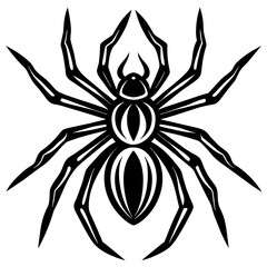spider silhouette vector illustration svg file

