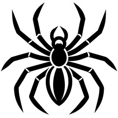 spider silhouette vector illustration svg file

