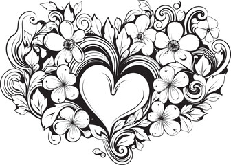 Minimalist Floral Icon Stylish Emblem Geometric Rose Bouquet Sleek Floral Symbol