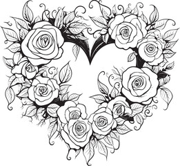 Modern Outline Art Sleek Rose Design Abstract Floral Icon Stylish Emblem