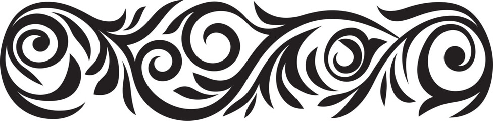 Ethnic Pattern Logo Polynesian Tattoo Design Tribal Stripe Emblem Polynesian Icon