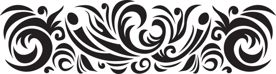 Ethnic Tribal Tattoo Polynesian Pattern Logo Polynesian Stripe Emblem Tribal Tattoo Icon
