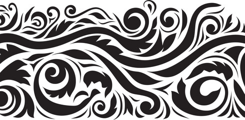 Polynesian Icon Abstract Tribal Pattern Tattoo Design Logo Ethnic Polynesian Emblem