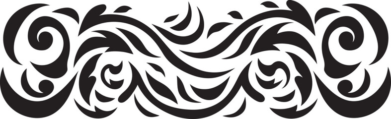 Fototapeta premium Polynesian Icon Tribal Tattoo Design Tribal Stripe Emblem Ethnic Polynesian Icon