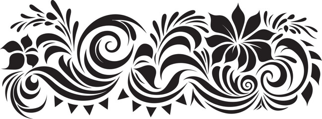 Polynesian Ethnic Icon Stripe Tattoo Design Tribal Tattoo Emblem Ethnic Polynesian Emblem
