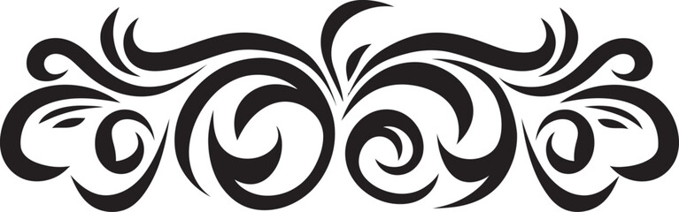 Fototapeta premium Stripe Emblem Tribal Tattoo Icon Polynesian Ethnic Logo Tribal Stripe Design