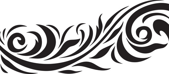 Polynesian Stripe Emblem Ethnic Tribal Logo Tattoo Icon Tribal Design Emblem