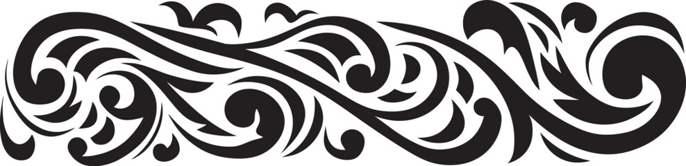 Tattoo Icon Tribal Design Emblem Tribal Stripe Logo Polynesian Pattern Design