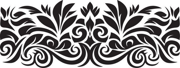 Tribal Stripe Logo Polynesian Pattern Design Polynesian Ethnic Emblem Tattoo Design