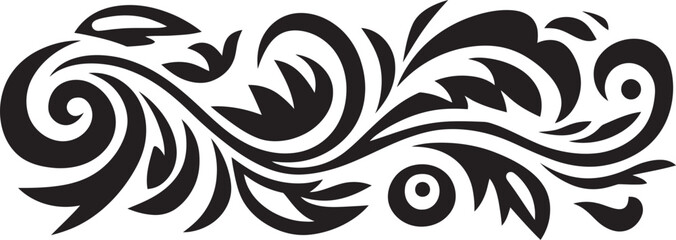 Polynesian Tattoo Design Stripe Emblem Tribal Icon Ethnic Polynesian Logo