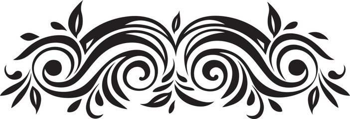 Tribal Stripe Design Polynesian Tattoo Icon Ethnic Polynesian Emblem Tribal Pattern Logo