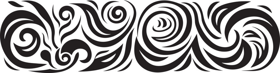 Polynesian Tattoo Design Abstract Ethnic Emblem Tattoo Icon Tribal Stripe Logo