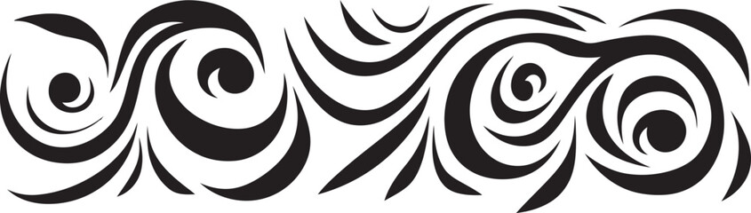 Polynesian Stripe Emblem Ethnic Tribal Logo Tattoo Icon Tribal Design Emblem