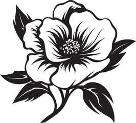 Modern Prairie Flower Logo Simplistic Design Minimalistic Prairie Rose Creative Symbol