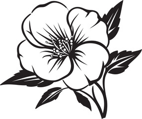Graceful Prairie Rose Icon Minimalistic Symbol Chic Prairie Rose Logo Creative Emblem