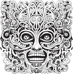 Chaos and Cosmos Psychedelic Nightmare Graphic Design Odyssey Labyrinth of Nightmares Psychedelic Coloring Book and Icon Design