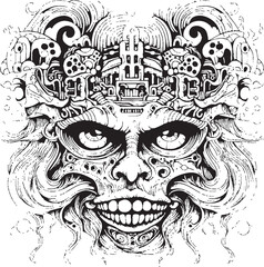 Midnight Whispers A Journey into Psychedelic Nightmares Nightmare Chronicles Coloring Book and Iconic Design Series