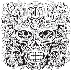 Nightmare Nexus Psychedelic Coloring Book and Icon Design Psychedelic Purgatory Nightmare Coloring and Iconic Design