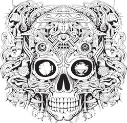 Whispers of the Abyss Psychedelic Coloring Book and Icon Design Chromatic Nightmare Psychedelic Graphic Art and Icon Design