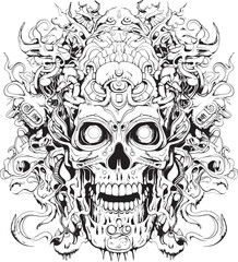 Nightmare Symphonies Psychedelic Coloring Book and Iconic Design Psychedelic Paradox Nightmare Coloring and Iconic Art