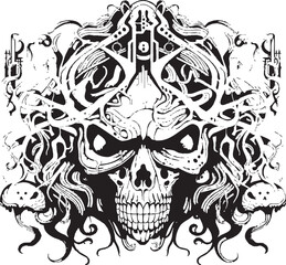 Spectral Serenity Psychedelic Nightmare Coloring and Design Psychedelic Prism Nightmares in Logo Design and Icon