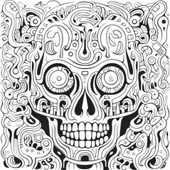 Kaleidoscope of Fear Coloring Book and Iconic Nightmare Designs Nightmare Alchemy Psychedelic Art and Icon Design Collection