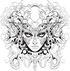 Phantasmagoria Nightmare Coloring Book and Iconic Designs Haunting Hallucinations Psychedelic Nightmares in Art and Design