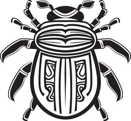 Scarab Radiance Iconic Logo and Graphic Design Ethereal Scarab Logo and Icon Design