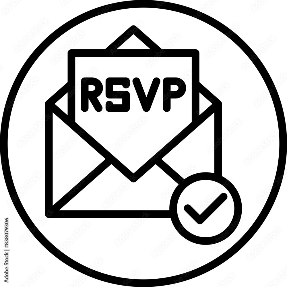 Sticker Rsvp Icon