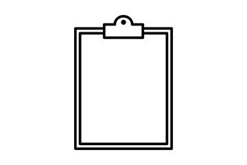 Clipboard icon. icon related to edit tool. suitable for web site, app, user interfaces, printable etc. line icon style. simple vector design editable