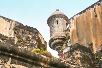Photo of San Juan castle fortification in Puerto Rico