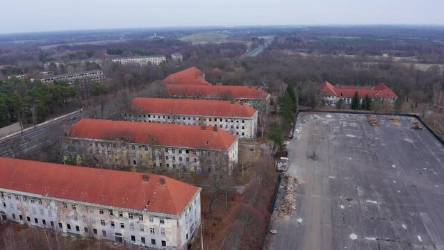 Old Barracks in Berlin: Drone Footage of Abandoned Buildings