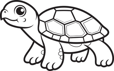 Modern Turtle Symbol Minimalistic Vector Design Simple Line Art Turtle Icon Graphic Design Basics