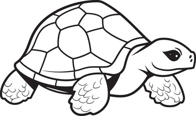 Modern Turtle Vector Elegant Graphic Elements Minimalist Turtle Emblem Chic Vector Art