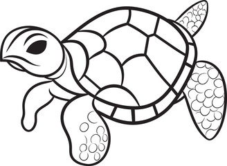 Stylish Lineart Turtle Emblem Chic Vector Design Chic Turtle Logo Minimalistic Graphic Art