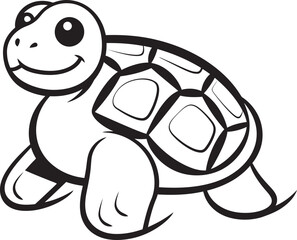Chic Turtle Logo Clean and Simple Illustration Simple Line Drawing of Turtle Elegant Logo Concept