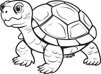 Whimsical Turtle Emblem Stylish Logo Design Simple Line Art Turtle Icon Minimalistic Graphic Illustration
