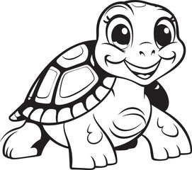 Elegant Lineart Turtle Design Chic Logo Symbol Minimalistic Turtle Logo Contemporary Graphic Element