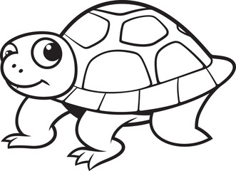 Clean and Stylish Turtle Icon Minimalist Vector Approach Minimalist Turtle Line Art Contemporary Vector Design