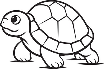 Whimsical Turtle Emblem Stylish Logo Design Simple Line Art Turtle Icon Minimalistic Graphic Illustration
