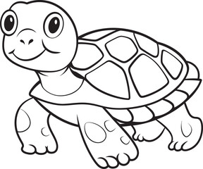 Elegant Lineart Turtle Design Chic Logo Symbol Minimalistic Turtle Logo Contemporary Graphic Element