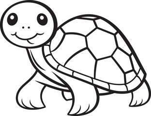 Obraz premium Clean and Stylish Turtle Icon Elegant Vector Concept Elegant Lineart Turtle Design Chic Logo Symbol